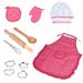 KIHOUT Deals Kids Cooking And Baking Set - 11pcs Kitchen Costume Role Play Kits Apron Hat