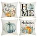 Fridja 4Pc Autumn Pumpkining Festival Pillowcase Family Decoration Cushion Cover Family Pillowcase Clearance