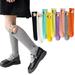 Esaierr Kids Girls Knee High Socks Cute Knee Socks Toddler Girls 3 Pair Pack Little Girls Knee High Socks Toddler Girl Knee Socks Girls Knee Highs Non-slip Socks for 3-12Y