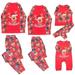 Penkiiy Family Christmas Pjs Matching Sets Boys Girls Christmas Fashion Cute Fawn Print Top Pants Suit Family Parent-child Wear Kid Red Christmas Pajamas 13-14 Years