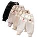 Godderr Kids Baby Girls Warm Pants for Toddler Sweatpants Long Pants Comfort Corduroy Trousers Pants for 1-7Y