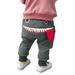 KDFJPTH Toddler Outfits for Girls Fall Baby Kids Boys Cartoon Shark Tongue Harem Pants Trousers Pants Clothes Sets for Children