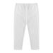 Shldybc Girls Leggings Candy Color Solid Color Leggings Casual Kids Tight Pants Autumn Winter Bottoms Yoga Sports Trousers( White 3-4 Years )