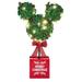 Disney Mickey Mouse Shimmering Magic LED Topiary Tree Christmas Decoration