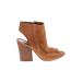 Steve Madden Heels: Tan Solid Shoes - Women's Size 7 - Open Toe