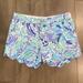 Lilly Pulitzer Shorts | Lilly Pulitzer Buttercup Scallop 5” Lilly’s Lilac Nice Ink 2 Shorts Size 00 | Color: Blue/Purple | Size: 00