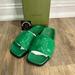 Gucci Shoes | Gucci Matelass Slide Sandals | Color: Green | Size: 7.5