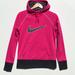 Nike Tops | Nike Hoodie Sweatshirt Black Logo Women’s Size Medium | Color: Black/Pink | Size: M