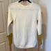 Anthropologie Sweaters | Anthropologie Tunic Sweater Ivory Xs Worn Once! Like New! | Color: Gold/White | Size: Xs