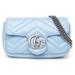 Gucci Bags | Gg Marmont Quilted Leather Super Mini Bag Pastel Blue Crossbody | Color: Blue | Size: Os