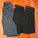 Athleta Pants & Jumpsuits | Athleta Dark Fleece Leggings Pants Bundle Size Xxs | Color: Black/Gray | Size: Xxs