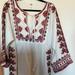 Free People Dresses | Free People Dress Cream Dress With Beautiful Rusts & Brown Embroidery Small | Color: Brown/Cream | Size: S