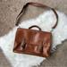 Coach Bags | Coach Brown Chestnut Genuine Leather Briefcase Laptop Buckle Satchel Bag | Color: Brown | Size: Os