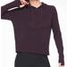 Athleta Sweaters | Athleta Verona Knit Wool Plum Purple Pullover Hooded Sweatshirt | Color: Purple | Size: M