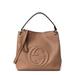 Gucci Bags | Gucci Pebbled Calfskin Large Soho Hobo Camelia | Color: Tan | Size: Os