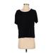 American Eagle Outfitters Short Sleeve T-Shirt: Black Tops - Women's Size X-Small