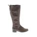 Gabor Boots: Brown Print Shoes - Women's Size 5 1/2 - Round Toe