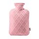 DangLeKJ Small Hot Water Bottle with Soft Flannel Fabric Large Classic Hot Water Bag Hot Cold Pack for Hot Compress and Cold Therapy Warm