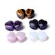 Ear Gauges, Stone Ear Plugs 1/2 Body Piercing Jewelry 12MM Tunnels Multicolor Heart Shape 10 Pack Unique Gifts for Women