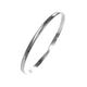 9 Carat White Gold Slave Bangle Solid 5mm Beaded Border Available in Yellow Gold & Rose Gold