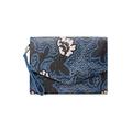 Ted Baker Denecon Grahpic Floral Pouch Clutch Bag with Detachable Wristlet in Dark Blue