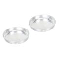 Yardwe 2pcs Aluminum Bakeware Aluminum Pie Pans Roasting Pans for Ovens Roasting Pan with Rack and Lid Gumbo Pot Cheese Cake Pans Non-Stick Oven Tray Pizza Pie Oven Pan Round Liangpi Gong