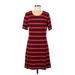 Tommy Hilfiger Casual Dress - Shift: Red Stripes Dresses - Women's Size Medium