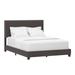 Gracie Oaks Takengon Polyester Platform Bed Upholstered/Polyester in Gray/White/Black | Full | Wayfair CBAB3A28BACF47AC85A65DB4E69C1FDA