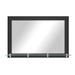 Modern Rustic Camyle Marley w/ Shelves Wall Mirror, Glass in Black | 32.5 H x 36 W x 7.25 D in | Wayfair (124F)27x30.5H-CH.ST