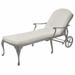 Summer Classics Provance 78.38" Long Reclining Single Chaise w/ Cushions Metal in Gray | 41.75 H x 31 W x 78.38 D in | Outdoor Furniture | Wayfair