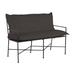 Summer Classics Italia Wrought Iron Garden Outdoor Bench Metal | 35.88 H x 49.63 W x 22.88 D in | Wayfair 5343111+C8063120N