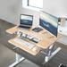 Vivo Standing Desk Converter DESK-V000V Series Wood/Metal in White/Brown | Wayfair DESK-V000VA