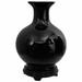 World Menagerie Sigmon Vase Ceramic in Black | 12 H x 9.5 W x 9.5 D in | Wayfair BW-VASE3-BLK