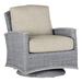 Summer Classics Outdoor Astoria Swivel Glider Wicker Chair w/ Cushions in Gray | Wayfair 355924+C511H4242W4242