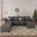 Gray Sectional - Latitude Run® Harlaii 102" 7 - Piece w/ Storage Polyester | 35.8 H x 102 W x 82.7 D in | Wayfair C76CE11E370045FAA3992E6D533A9DB1