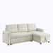 Brown Sectional - Ebern Designs Sectional Couch w/ Storage Chaise | 31 H x 78.5 W x 49 D in | Wayfair 0D7F2587B7CD40F988A833617012F9F9