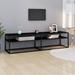 17 Stories Timeca TV Stand for TVs up to 88" Glass/Metal in Black | 15.9 H x 70.9 W x 15.7 D in | Wayfair C29B7BD79B514887901472A822B8BEBA