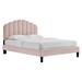 Daisy Performance Velvet Queen Platform Bed - East End Imports MOD-6287-PNK