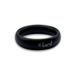 LeLuvÂ® EYRO Donut Style Constriction Ring - Black Stainless Steel w/ 52mm Inside Diameter