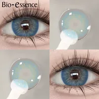 Bio-Essenz 1 Paar farbige Kontaktlinsen für Augen natürliche Linsen für Augen blaue Kontaktlinsen