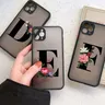 DIY benutzer definierte Nachname Buchstabe d e f Mode Handy hülle für iPhone 13 Pro Max 12 Pro Max