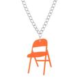 Folding Chair Necklace Chair Sports Necklace Campaign Chair Necklace Acrylic Backrest Small Chair Necklace Easy to Apply