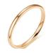 Temperament Versatile 2Mm Thin Titanium Steel Ring Female Fashion Plain Ring Tail Ring Jewelry Styling Powder