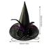Halloween Witch Hat Witch Hat Ball Dress Up Dark Girl Witch Hat Glowing Feather Rose Headdress Banana Clips