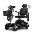 4 Wheel Mobility Scooter Electric Powered Wheelchair Device with 2pcs 20AH Battery Mobility Scooter with Charger Basket For 16 Miles Travel Grown-ups Elderly 300W Motor