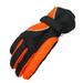 Outdoor Sports Thicken Warm Non-slip Mountaineering Windproof Waterproof Long-sleeved Mittens Snow Snowboard Ski Gloves BLACK&ORANGE
