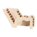 FITYLE Hamster Hideout Climbing Bridge Wooden Small Animal Cage Decor Gerbils Dwarf Hamsters Cage Accessories Palyhouse Exercise B