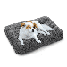 Magshion 36.5 Rectangle Long Plush Pet Bed for Dogs & Cats Fluffy Cats & Dog Bed Soft Warm Pet Bed Sleeping Kennel Nest Dark Gray