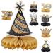 8 Pcs Dining Table Decor Centerpieces 30 Years Old Honeycomb Paper 30th Birthday Decorations for Women Room Happy Signs Man