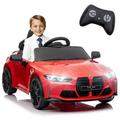 12V Kids Ride on Car BMW M4 Kids Electric Vehicle Toy Battery Powered Toy Electric Car w/Remote Control MP3 Bluetooth LED Light Ride On Toy w/3 Speeds and Suspension System Red